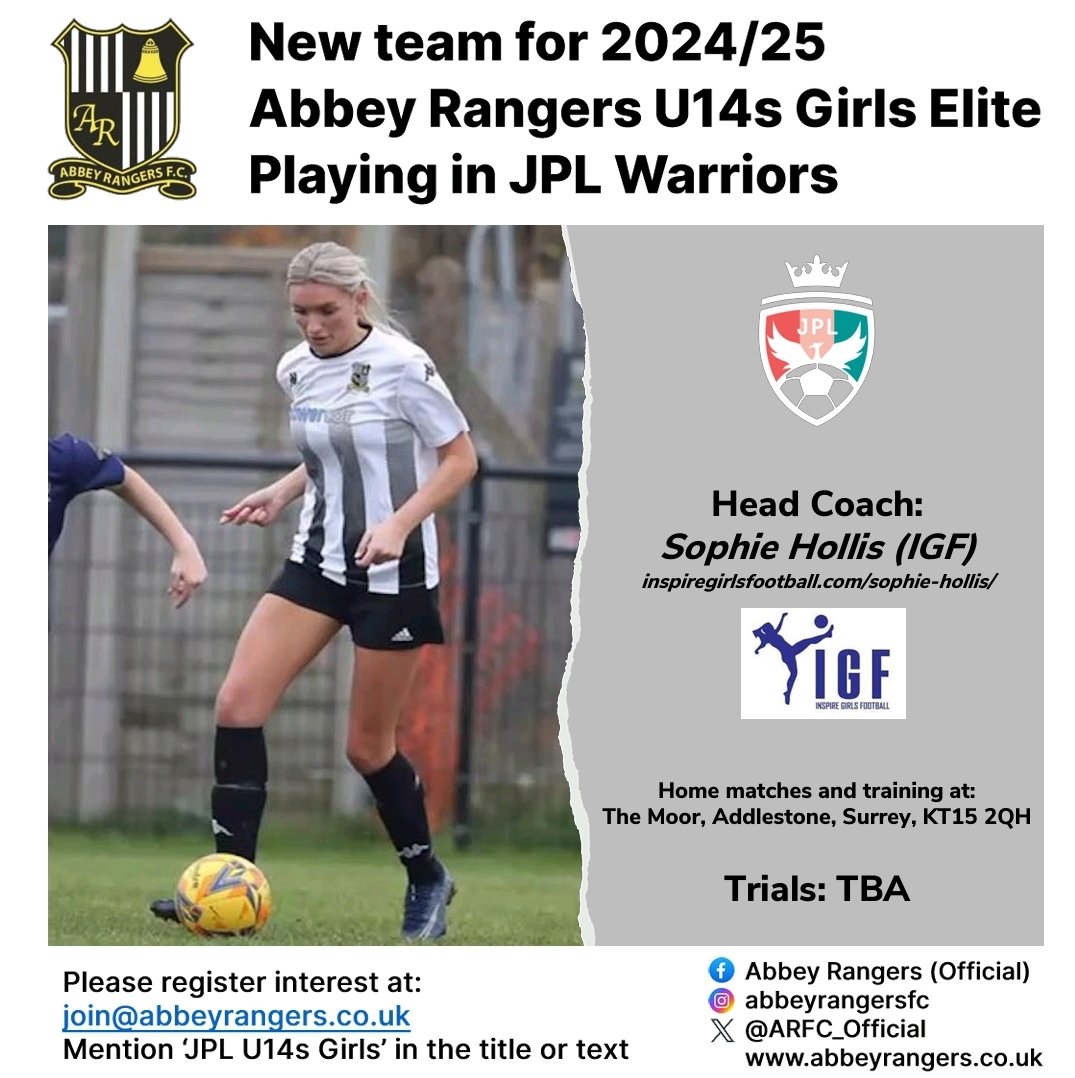 A new and exciting opportunity has arisen! Register your interest today. @girls_trials @trials_uk