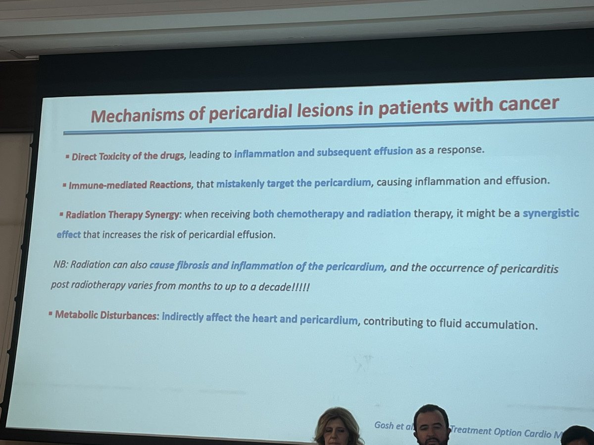 Nice case presentation of pericardial effusion after chemotherapy and related mechanims by Sorina Mihaila. #ACVI2024 @sorina_mihaila @papadocardio @alexsfelixecho @NMerke @lpbadano