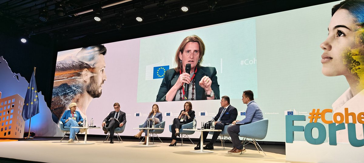 We cannot delay the #GreenTransition. But, to make it work, we must consider its implications in vulnerable areas and use it, in conjunction with #Cohesion Policy, to create opportunities for all Europeans. Spanish Vice President @Teresaribera at #CohesionForum