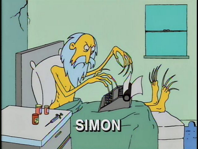 simpsons 138th episode is such an underrated episode it's a clip show, but every single original line is so so funny my fav is the ridiculous caricatures of the creators i remember as a kid genuinely thinking this was what they looked like, and that makes it so much funnier