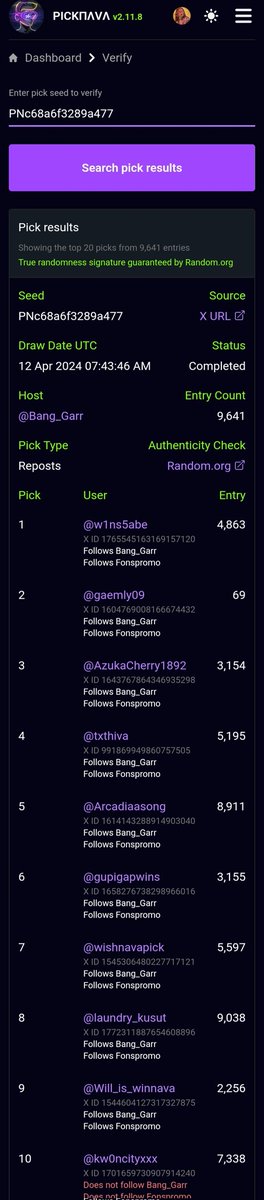 @w1ns5abe Reroll Selamat @gaemly09 $50 for you, DM Bang Garr Seed: PNc68a6f3289a477 No.1: Multi acc