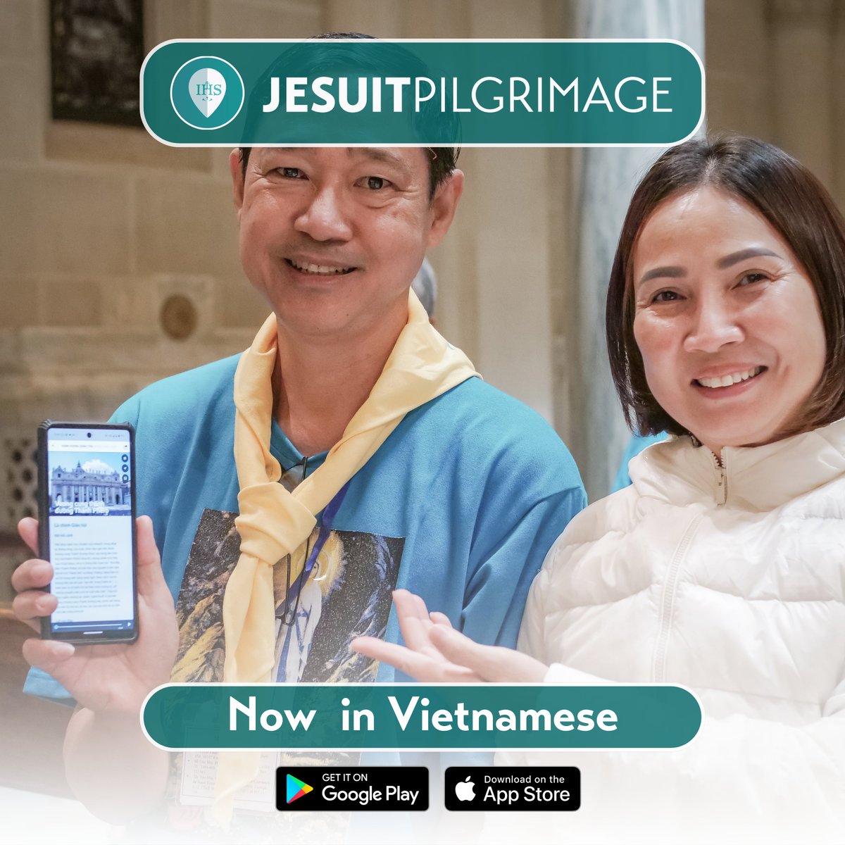 We're excited to unveil the Vietnamese edition of the Jesuit Pilgrimage app! Now featuring offline download capability, ensuring seamless access even without a stable network connection during your spiritual journey. Search 'Jesuit Pilgrimage' on your Play Store or App Store.