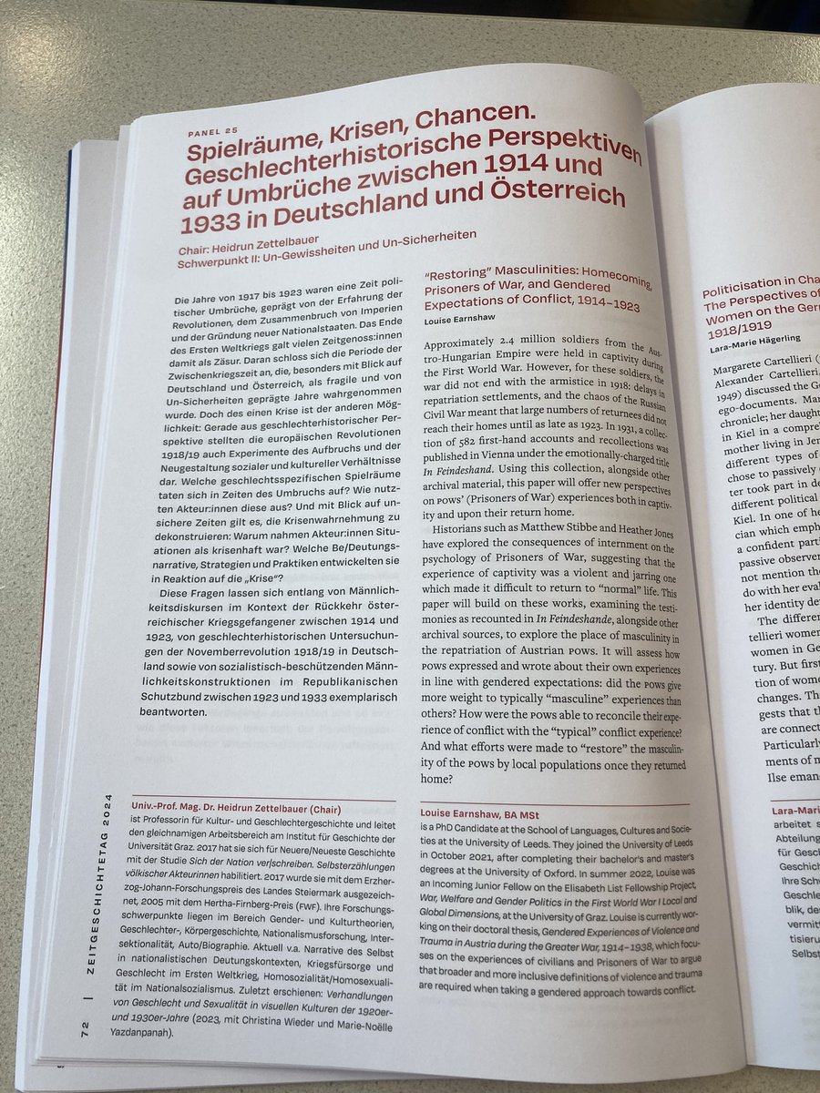 Louise Earnshaw (@l_earnshaw) on Twitter photo Looking forward to presenting my PhD research today at #ZGT24 at <a href="/UniGraz/">Uni Graz/University of Graz</a>. I am especially honoured to be part of a panel with the fantastic researchers <a href="/WindViktoria/">Viktoria Wind</a> and <a href="/larahaegerling/">Lara Hägerling</a>, and our stimulating discussion! Looking forward to presenting my PhD research today at #ZGT24 at <a href="/UniGraz/">Uni Graz/University of Graz</a>. I am especially honoured to be part of a panel with the fantastic researchers <a href="/WindViktoria/">Viktoria Wind</a> and <a href="/larahaegerling/">Lara Hägerling</a>, and our stimulating discussion!
