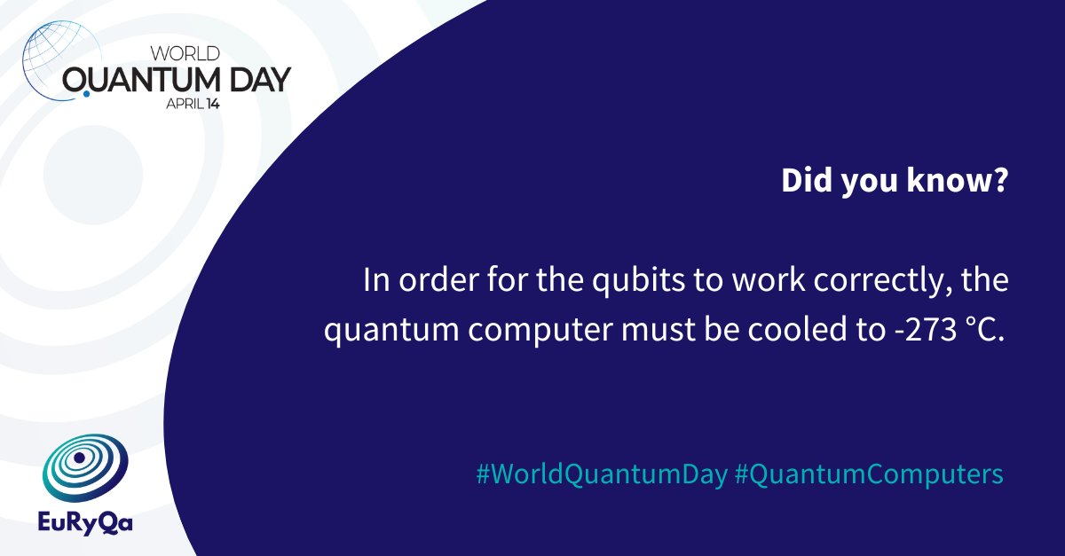 Celebrating #WorldQuantumDay 🙌

Quantum computing is reshaping possibilities, solving complex problems at lightning speed. But are we on the brink of quantum power at our fingertips?

Explore the future of computing here! 🔍 euryqa.eu/news/wqd-did-y…

#EuRyQa #QuantumComputers
