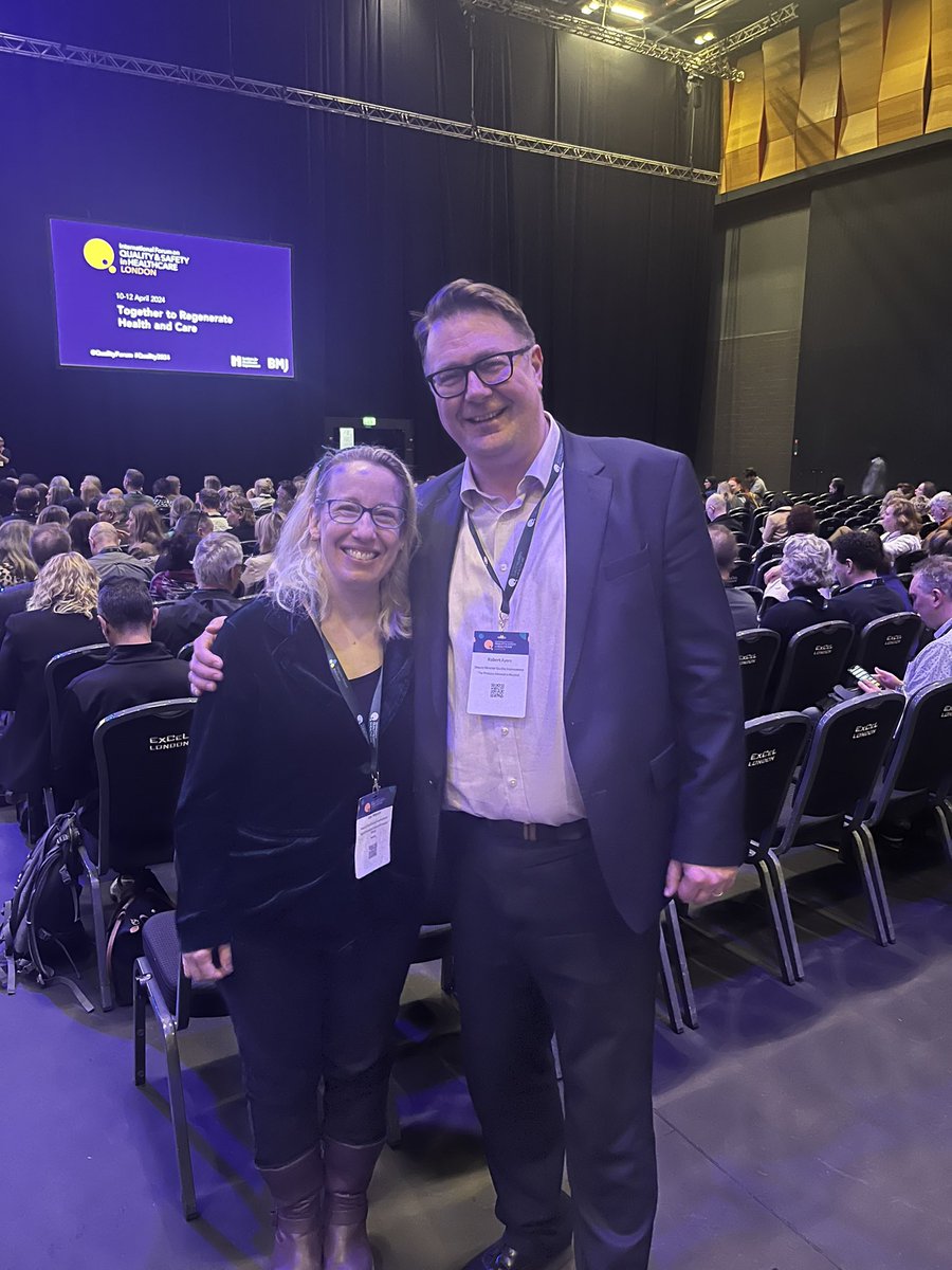 Wonderful to see and catch up with the amazing @LouWaters_QI at #Quality2024 @QualityForum