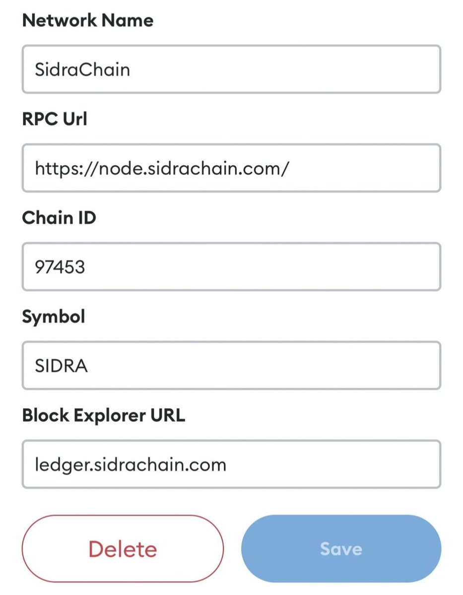 You Can Add Sidra Chain in Metamask Wallet, Details Below ! Exciting News Ahead

Like ❤️  |  Retweet 🔄  |  Comment 🖍️

#SidraFamily #iceNetwork #Airdrop #BTC