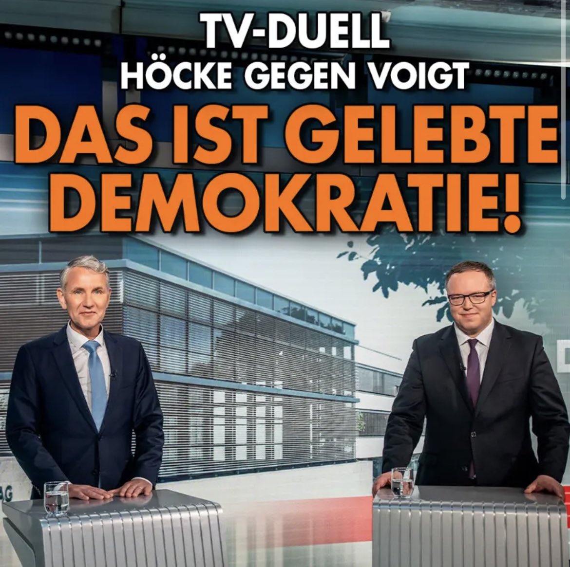 Ein bisschen die Ideen von Deutschlands Ober-Nazi öffentlich per #TVDuell zu diskutieren ist jetzt 'gelebte Demokratie'. Das ist alles so kaputt.