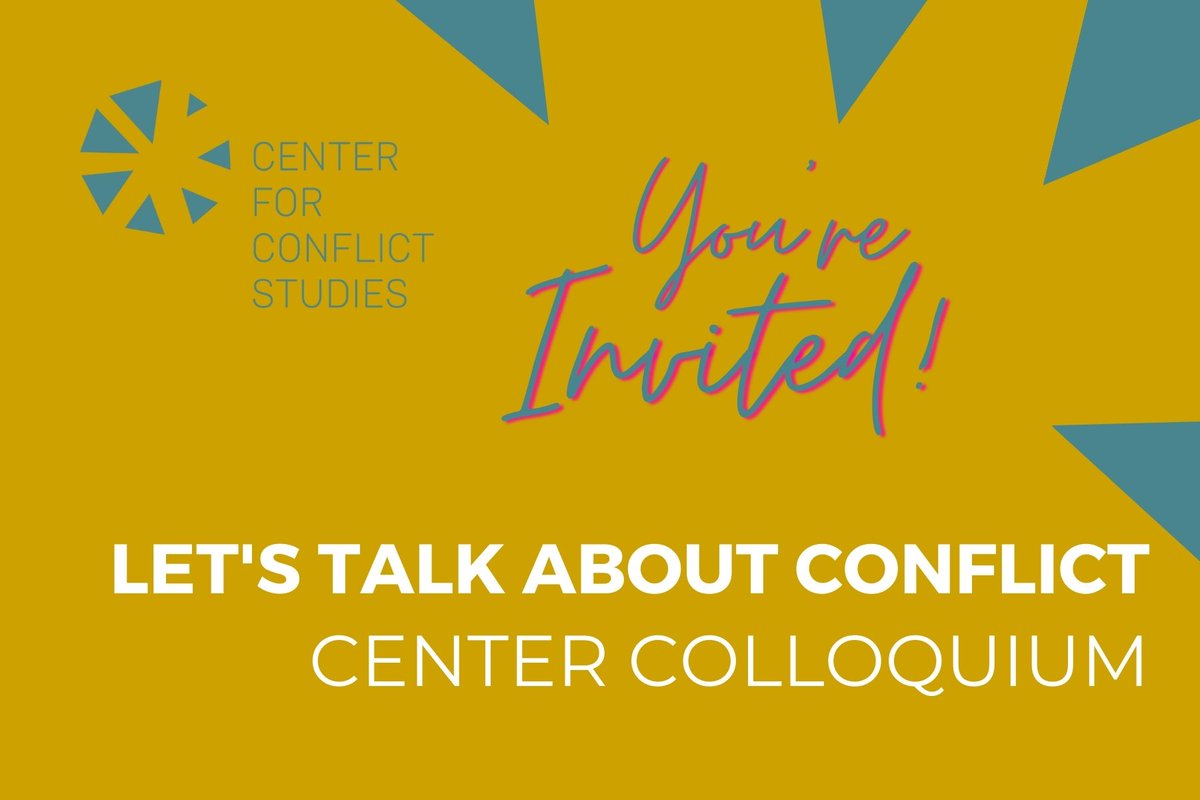 Center Colloquium , the program is set! We are once more pleased to offer you a series of interesting presentations and talks on research and practice. More Information on the programme here: uni-marburg.de/d1d1xY #colloquium #conflict