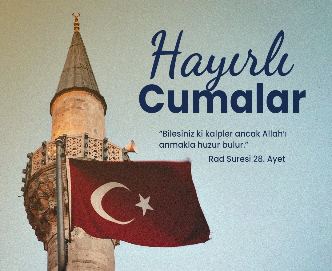 Ey Rabbimiz! İşittik ve itaat ettik, bizi mağfiret eyle. Zira bütün yolculukların varış yeri Senin huzurundur.” (Bakara Suresi, 285. Âyet) Dualarda buluşmak ümidiyle... #HayırlıCumalar