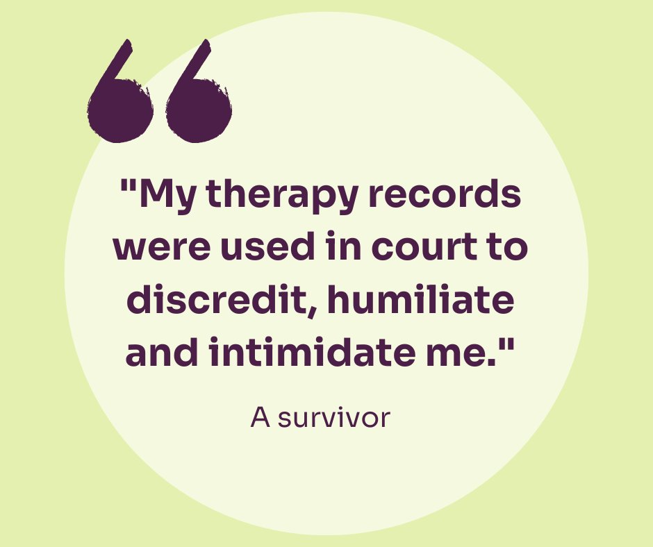 The continued and intrusive requests for counselling material, which is so often used against victims and survivors, means that many feel forced not to seek counselling or therapy until after a decision has been reached in their case.
We must #KeepCounsellingConfidential