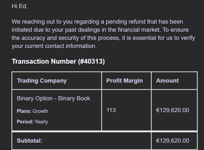 As phishing e-mails go, this is right up there with the OG Nigerian Prince. 😂 #phishing #poorphishing