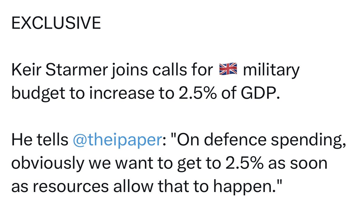 *DO NOT CLICK* Basically, fat Keith has created a day of media content by putting forward an ambition of a modest increase in defense spending (0.4%). The man is a clown and political journalism is a Mon - Wed job. *DO NOT CLICK*