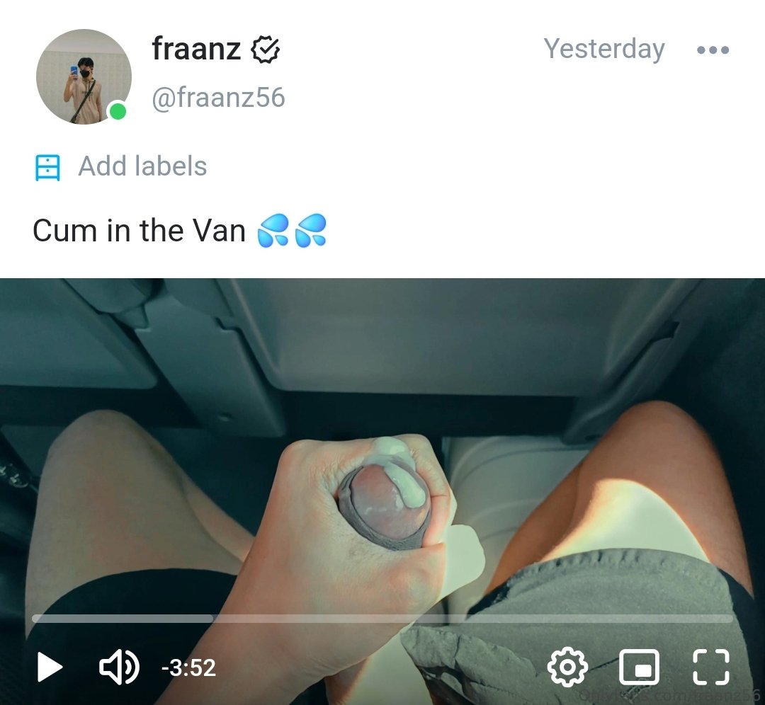 แตกบนรถตู้ • cum in the van 💦 watch full video : onlyfans.com/fraanz56