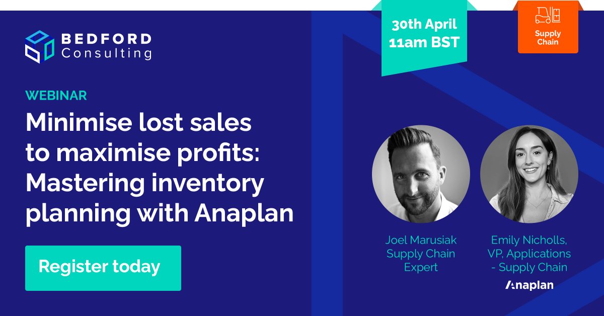 Struggling with inventory issues? Discover how to turn your inventory into a strategic asset that drives business efficiency and customer satisfaction with Anaplan's app for Inventory Planning. ow.ly/OLhR50Rekq7 #Inventoryplanning #SandOP #SupplyChainPlanning