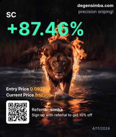 DegenSimba is Solana's first-ever web-based token-sniping platform.

No telegram. No nonsense. 

Let our unique algorithm snipe on your behalf or go manual, it's all up to you! 

Degensimba.com