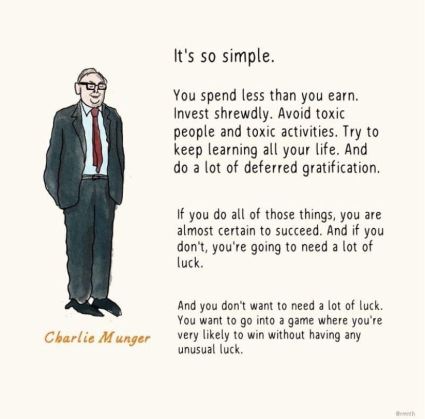 Practical financial advice from Charlie Munger.

#practicalinsights #pragmaticapproach #personalfinance #moneymanagement #knowledgeandpatience #elmads