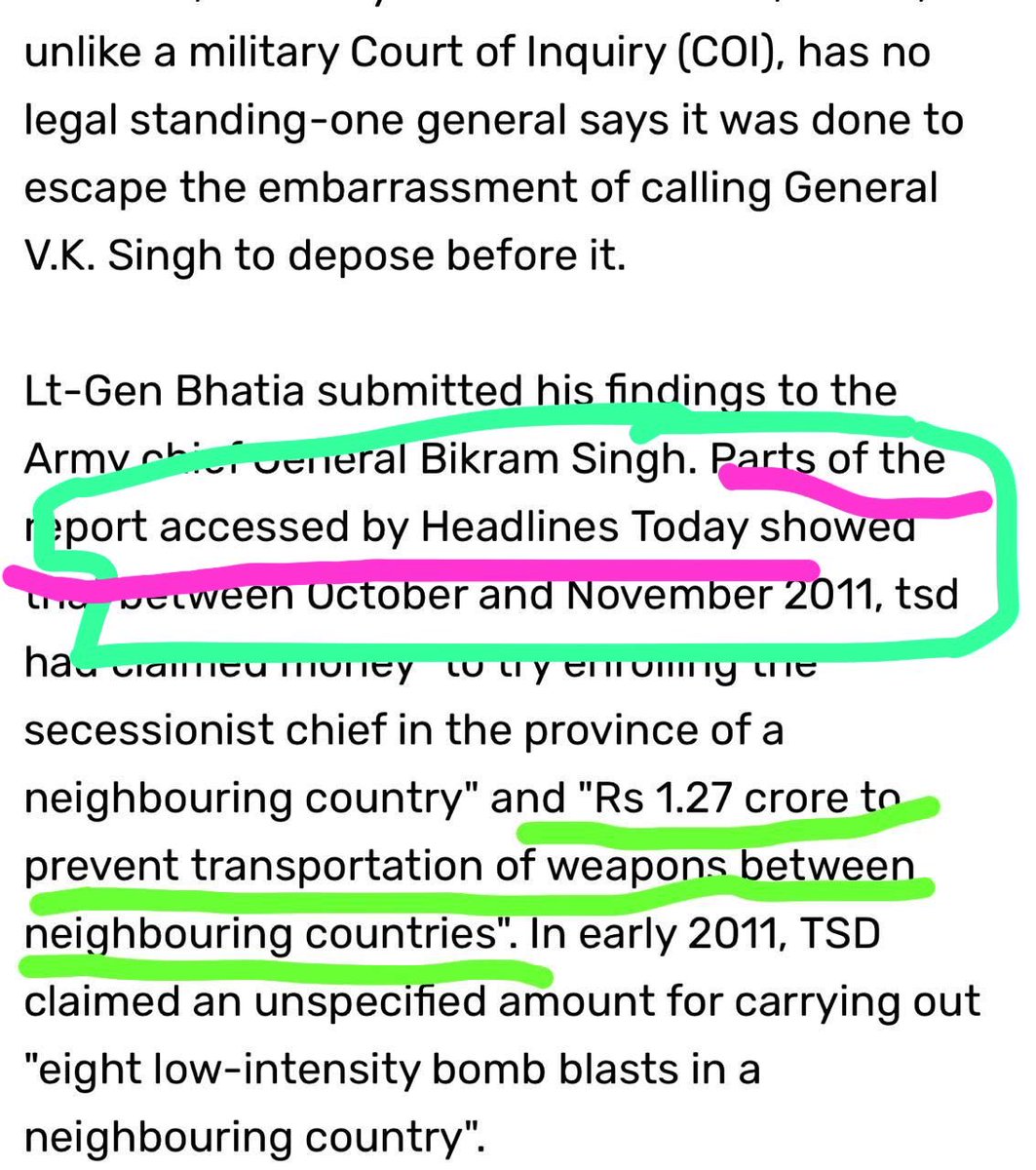 @CBarhale @adgpi In my case they lied in Delhi HC

An NGO had moved court seeking, how reports from a top secret document ie @Ptr6Vb Lt Gen Vinod Bhatia’s Board of Officers was being leaked into d media

It clearly mentions that this media house had access to d report

They have claimed it