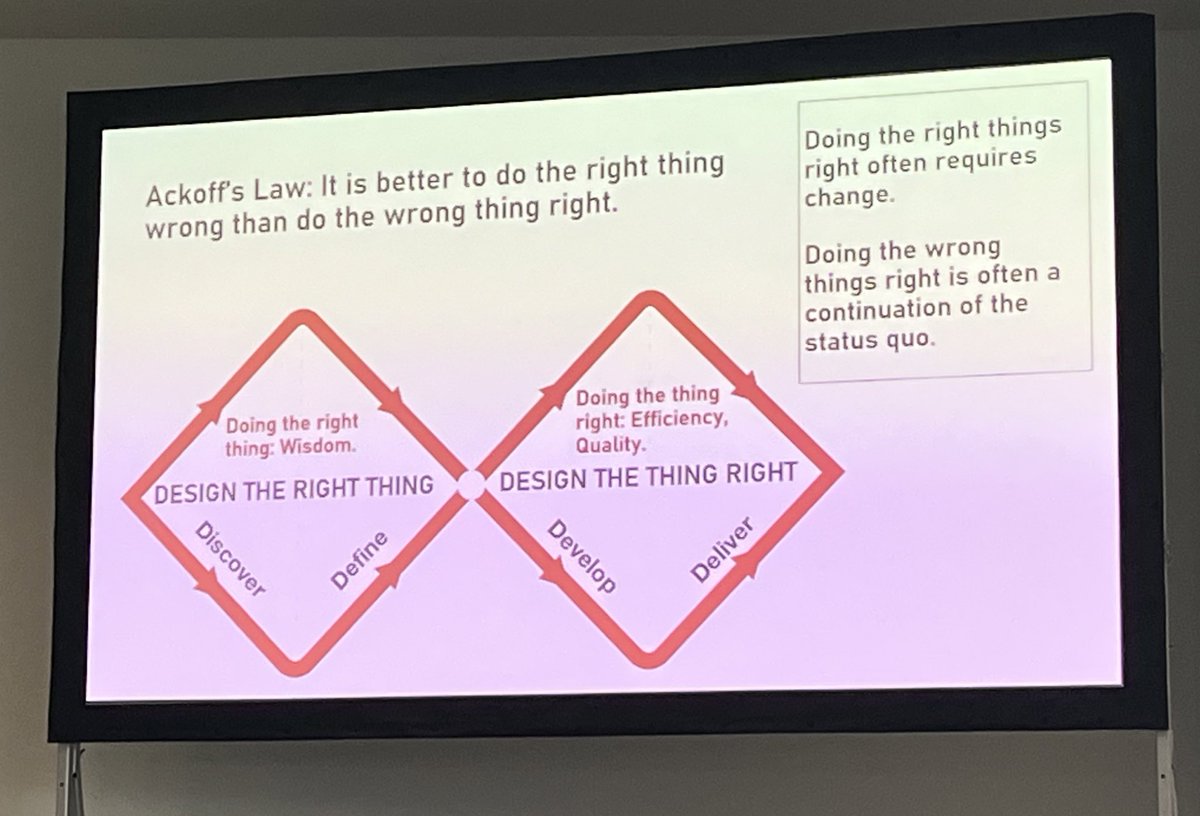 How often do we skim over the first diamond and design the wrong thing right? #Quality2024 <a href="/alysonwalkerRHC/">Alyson Walker</a> <a href="/QualityForum/">Quality Forum</a>