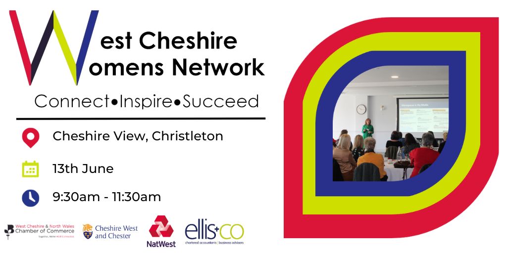 The next West Cheshires Women’s Network of 2024, takes place on Thursday 13th June! 🙌 Bag your slot now for a network which never disappoints! Guest speaker to be announced soon! Don't miss out! 👉 buff.ly/43sGO3g @ChamberWCNW, @EllisAccounting, @ltbcheshirewest