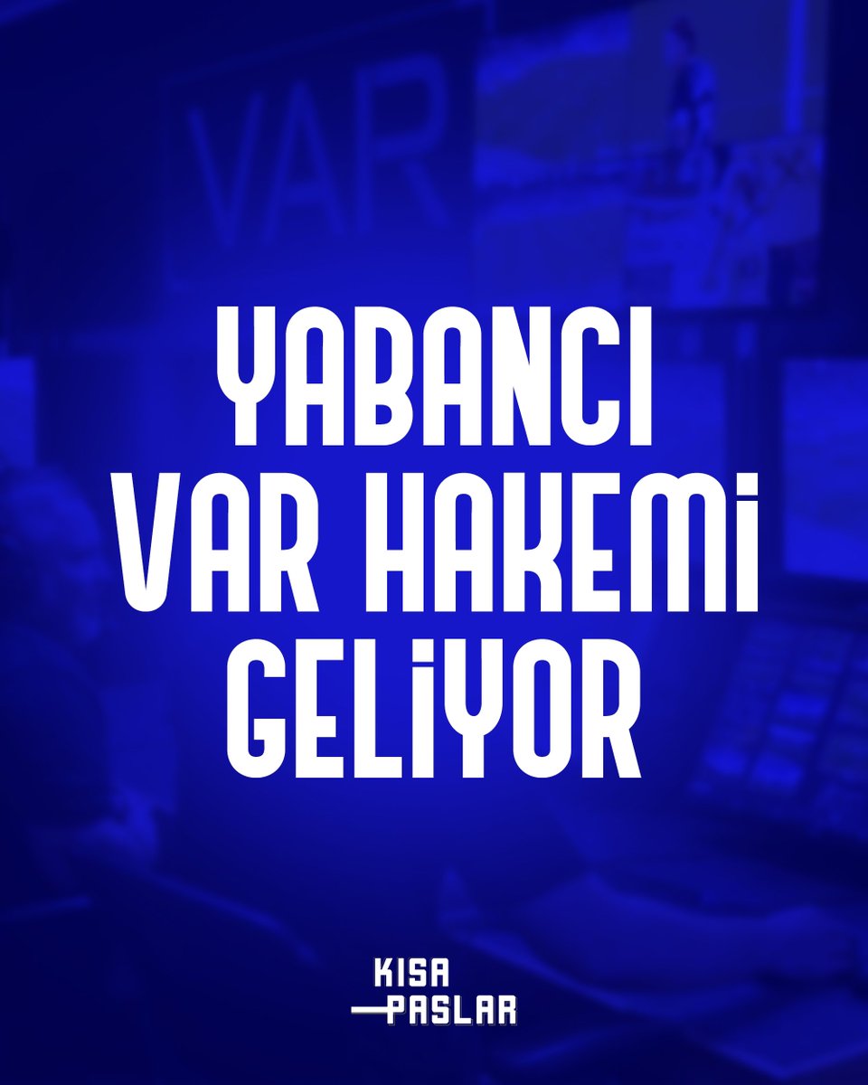 VAR’A YABANCI HAKEM GELİYOR TFF, 32. haftadan lig sonuna kadar haftanın kritik maçlarında yabancı VAR hakemi görevlendirileceğini açıkladı. Bu hafta VAR hakemi ataması yapılacak karşılaşmalar: Karagümrük-Fenerbahçe Alanyaspor-Galatasaray Ankaragücü-Gaziantep FK