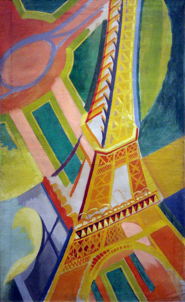 #OTD in 1885, Robert Delaunay was born in Paris. He painted the Eiffel Tower many times! This one is from 1926. #genealogy en.geneastar.org/genealogy/dela…