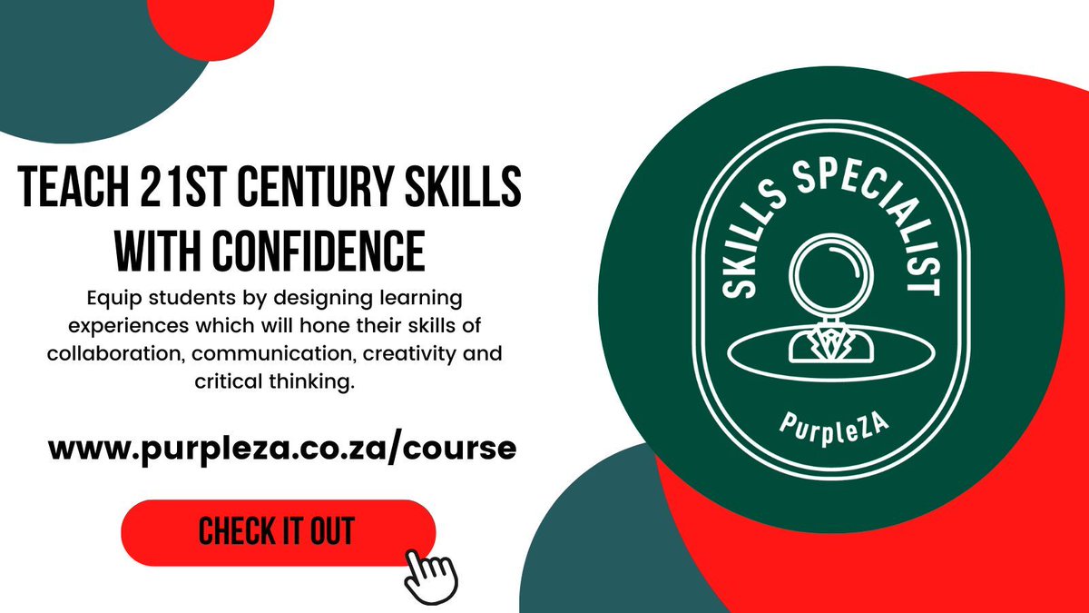 Did you know? There are over 40 courses on our PurpleZA gamified platform! Check out 'Teach 21st Century Skills with Confidence' to equip students for the global world by designing learning experiences that hone 21st-century skills. Pop to bit.ly/PZAconnect to chat with us!