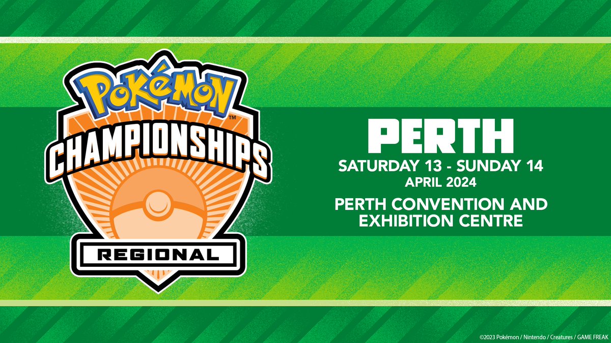 Perth, we can't wait to see you tomorrow, for what's set to be the biggest Perth Pokémon Regional Championship to date! #PlayPokemon eslpkm.com.au