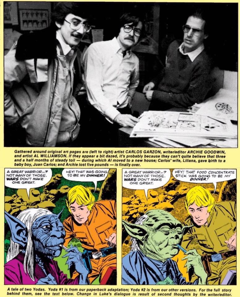 In 1980, Al Williamson and Carlos Garzon, guided by writer/editor Archie Goodwin, were immersed in adapting The Empire Strikes Back into a comic book. Their initial representation of Yoda, as seen on the lower left, was based on early designs. However, with the release of the…