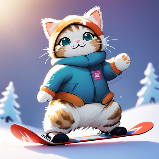 Just got my hands on the cutest toy - a cat on a snowboard! Can't wait to hit the slopes with this little shredder 🏂 
@opensea 
#art 
#artist 
#nftartist
#nftart 
#NFTCommunity 
#NFTCollection 
#nftcollector 
#Lazy_nft
#RudySgTv
#Firelmp
#Artalicjaanton
#BornaArt_Iran
#BETALOVE