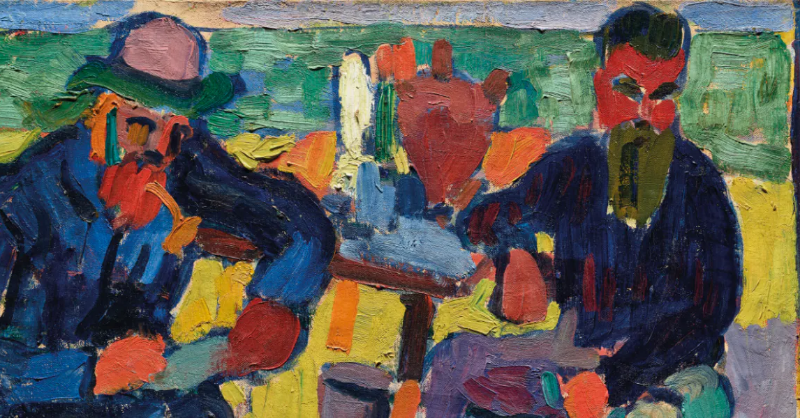 barnebysfr's tweet photo. Pour combien a été vendu ce tableau qui représente Matisse à Collioure ?