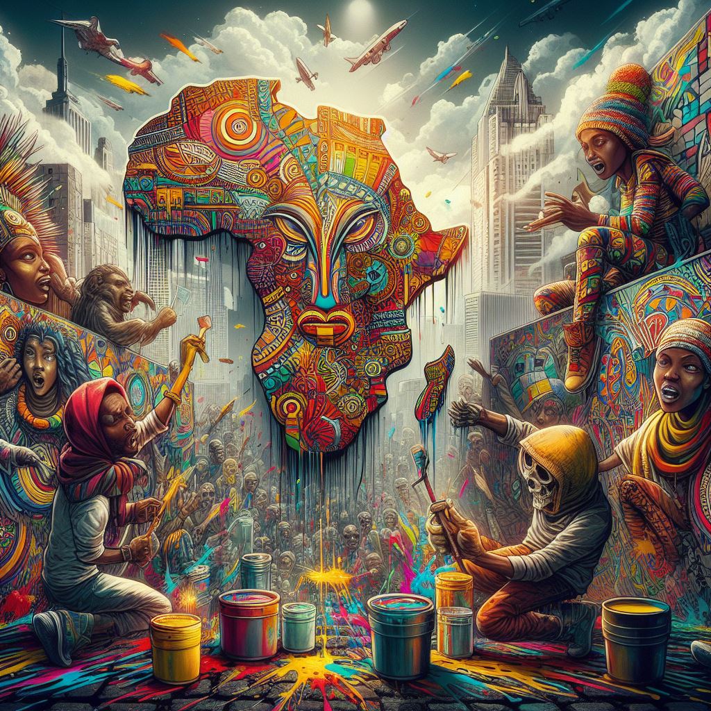 THREAD:

The Rise of African Urban Art Festivals

See blog: afronify.store/blog.

#BespokeAI #AI #AiArt #Digital #ArtWork #Festival #graffiti #FingerpostFriday #WSDTY