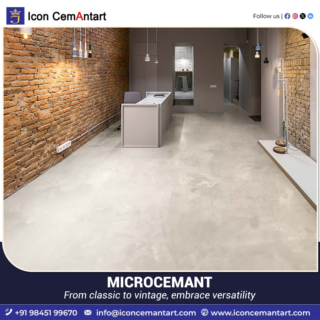 iconcemantart's tweet image. Define your space with Microcemant flooring from Icon CemAntart. Where durability meets design, creating a seamless foundation for your style.

Call: +91 98451 99670
Visit: iconcemantart.com
.
.
.
.
 #IconCemAntart #MicrocemantFlooring #DurabilityMeetsDesign #SeamlessStyle