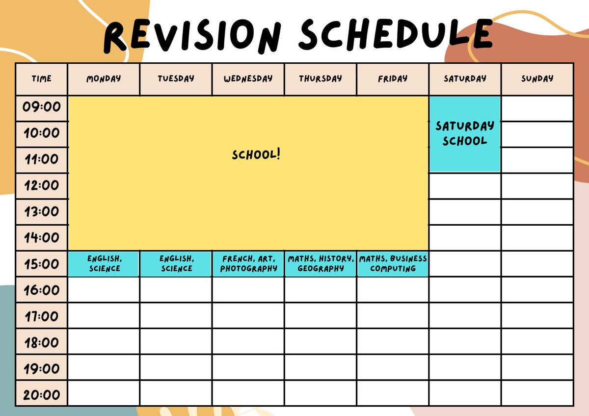 The Final Countdown: 3 weeks to go! After the Easter break, it's time to review your schedule. Have your priorities changed? Do you need to re-balance your revision?