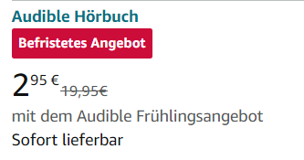 Das Buch 'Die Wahrheit über unsere Drogen' von @ApothekerDer und mir gibt es gerade als Hörbuch bei audible für 2,95 Euro. Schlagt Ihr zu?