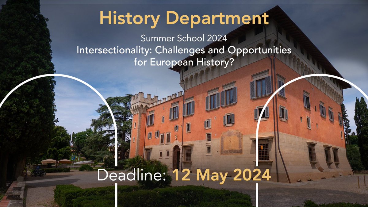 🚨 Are you a Master’s student/graduate interested in #History and #intersectionality ? You still have 1 month to apply for our online Summer School 'Intersectionality: Challenges and Opportunities for European History?' 16-18 Sept 2024👉 loom.ly/oIUq_Ls 📢#SummerSchool