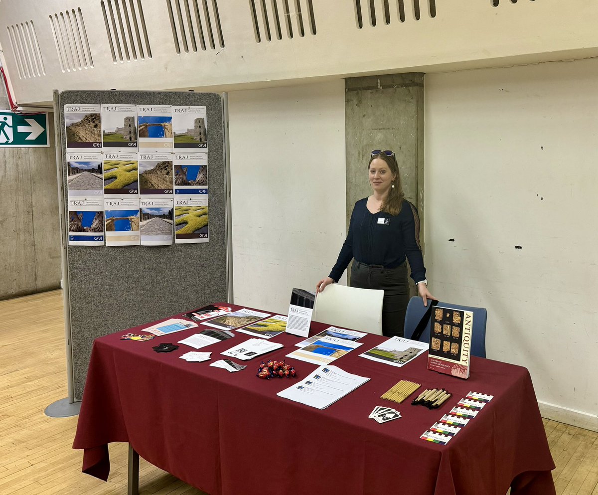 TRAJ_Journal's tweet photo. We’re back for a full day of #RACTRAC2024! The first ever joint #TRAJ 🤝 @AntiquityJ venture, come for the sweet #Antiquityswag, stay for the innovative Roman Archaeology https://t.co/wMi8dzHxcI