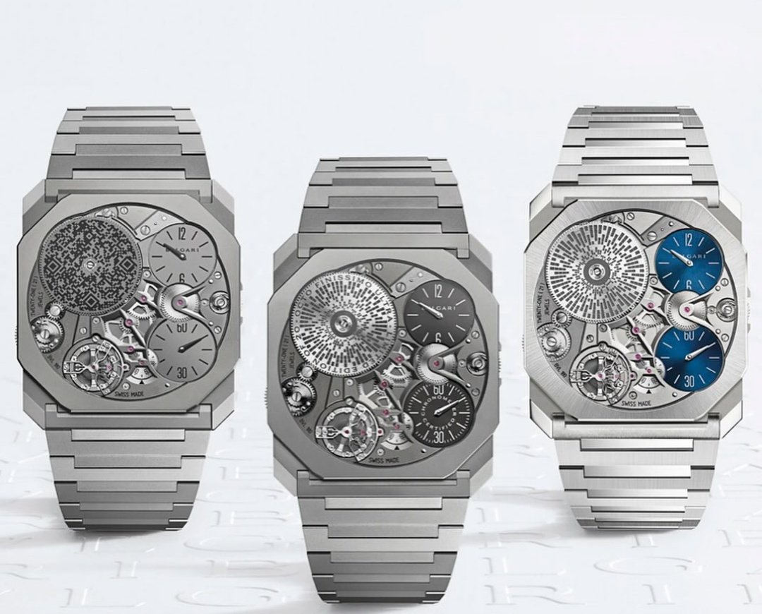 In third position we find also #octofinissimoultraplatinum, the world's thinnest platinum watch ever crafted also introduced by bulgari at the #genevawatchfair2024 worldrecord. #Bulgari #milephakphum