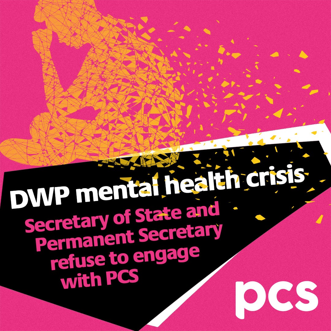 PCS has been refused a meeting with the Secretary of State for Work and Pensions and the DWP Permanent Secretary following the publication of damning evidence detailing the scale of the mental health crisis in DWP. Read more: pcs.org.uk/news-events/ne… #PCS