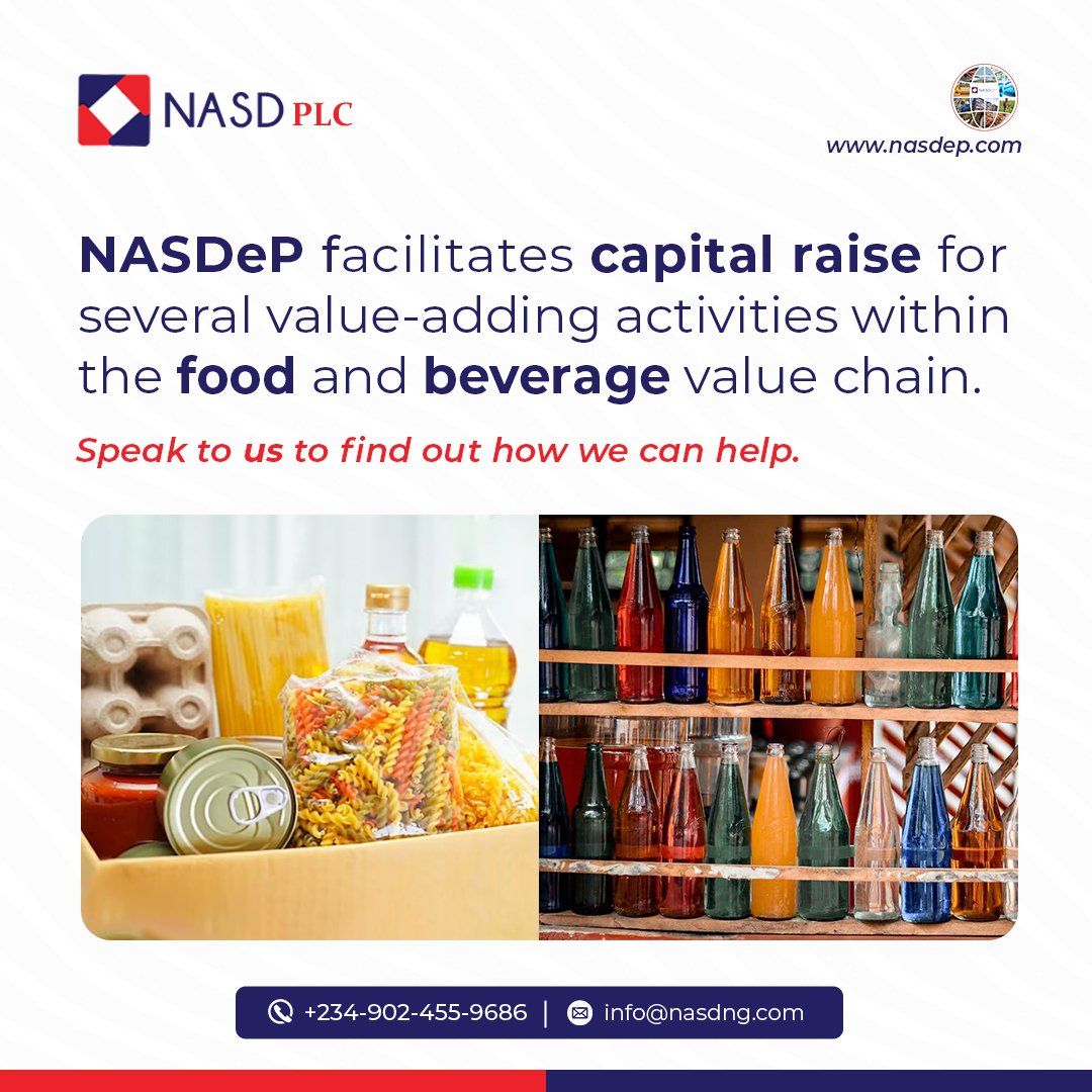 Speak to us to find out how NASDeP can help you.

#nasd #nasdep #foodandbeverage #capitalraise #traders