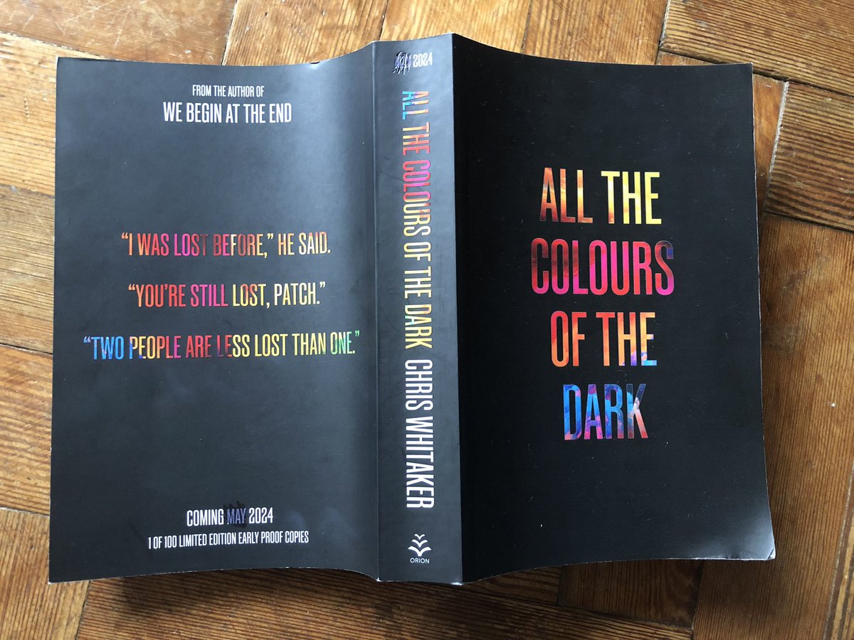 THIS BOOK IS AN ABSOLUTE MASTERPIECE! INCREDIBLE! MESMERISING! ALL -ENCOMPASSING! A 630 page proof and not one word wasted! #AllTheColoursOfTheDark @WhittyAuthor is a book that you will hold in your heart forever and it will race onto your ‘favourite books’ lists.