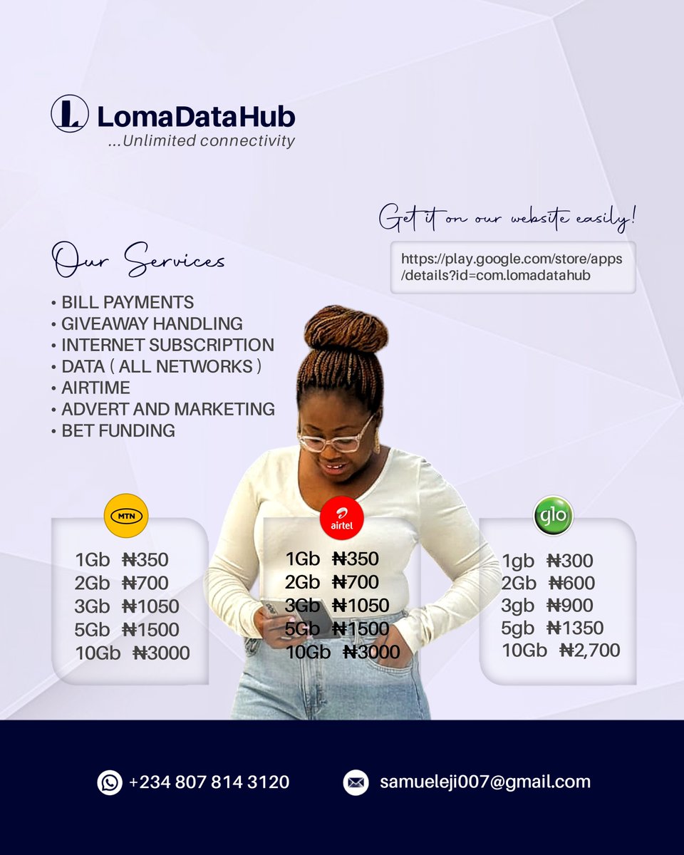 Thank you God for Gift of Life, You are my Provider Today Tomorrow and Always.. Amen 🤲🏼 Today God Is First- TGIF 📍🤍 What Network provider (data) are you buying from us and how can we be of service to you? Kindly Subscribe 👇🏼& Patronise 📠play.google.com/store/apps/det…