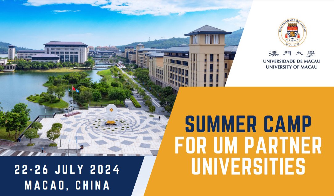 #MobilitatUB | 🇨🇳 Ets estudiant de grau de la #UniBarcelona i t’agradaria fer una estada del 22 al 26 de juliol a la @UniversisityofMacau (Xina)? Demana una de les places que oferim per anar al Summer Camp de la Universitat de Macau i viu aquesta experiència única! El programa…