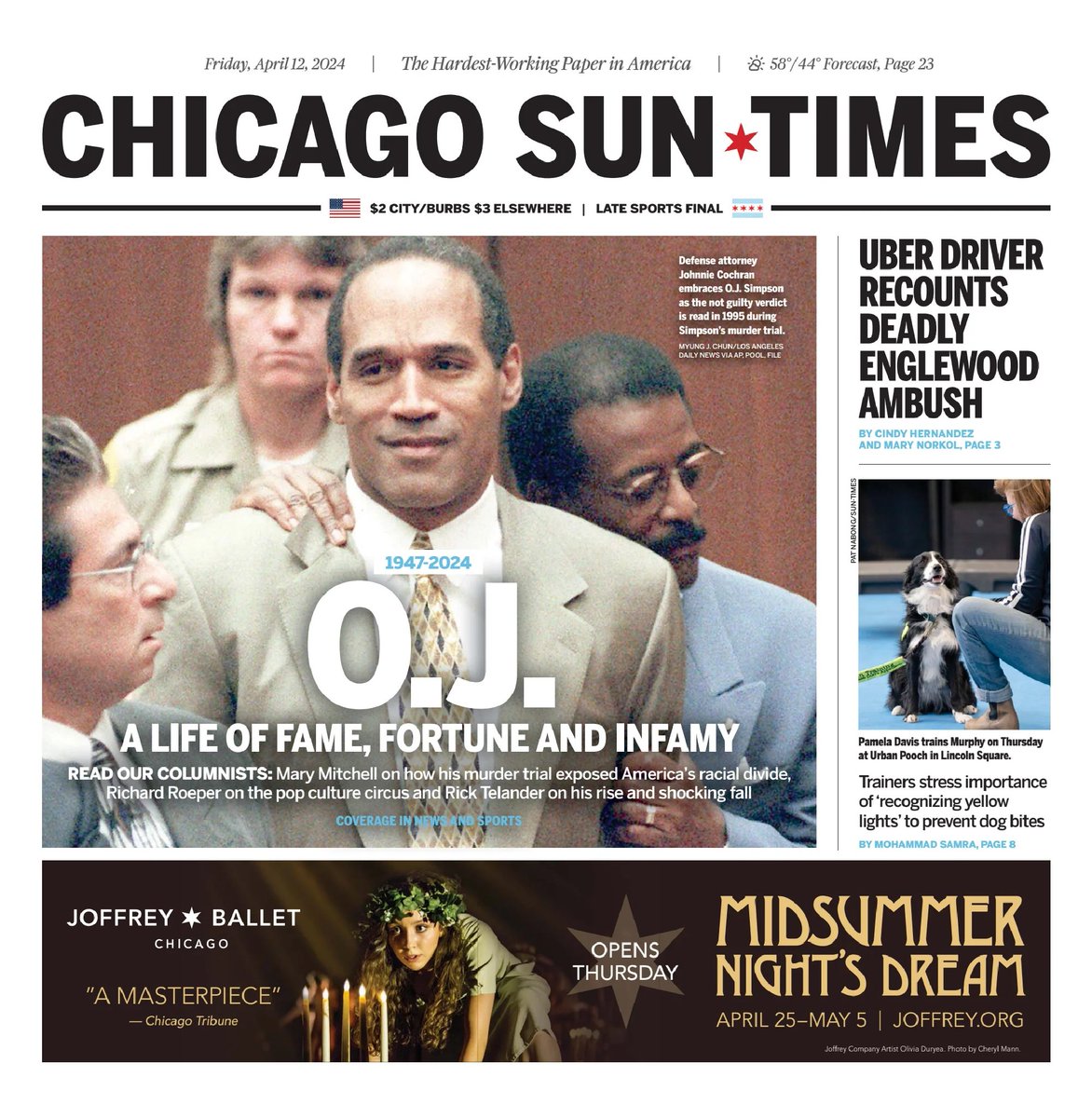 🇺🇸 Uber Driver Recounts Deadly Englewood Ambush

▫Came under fire in the 600 block of West 69th Street. Hernandez sped away. His passenger was wounded and died at hospital
▫Cindy Hernandez & @mary_norkol
▫is.gd/rGHmhd

#frontpagestoday #USA @Suntimes 🇺🇸