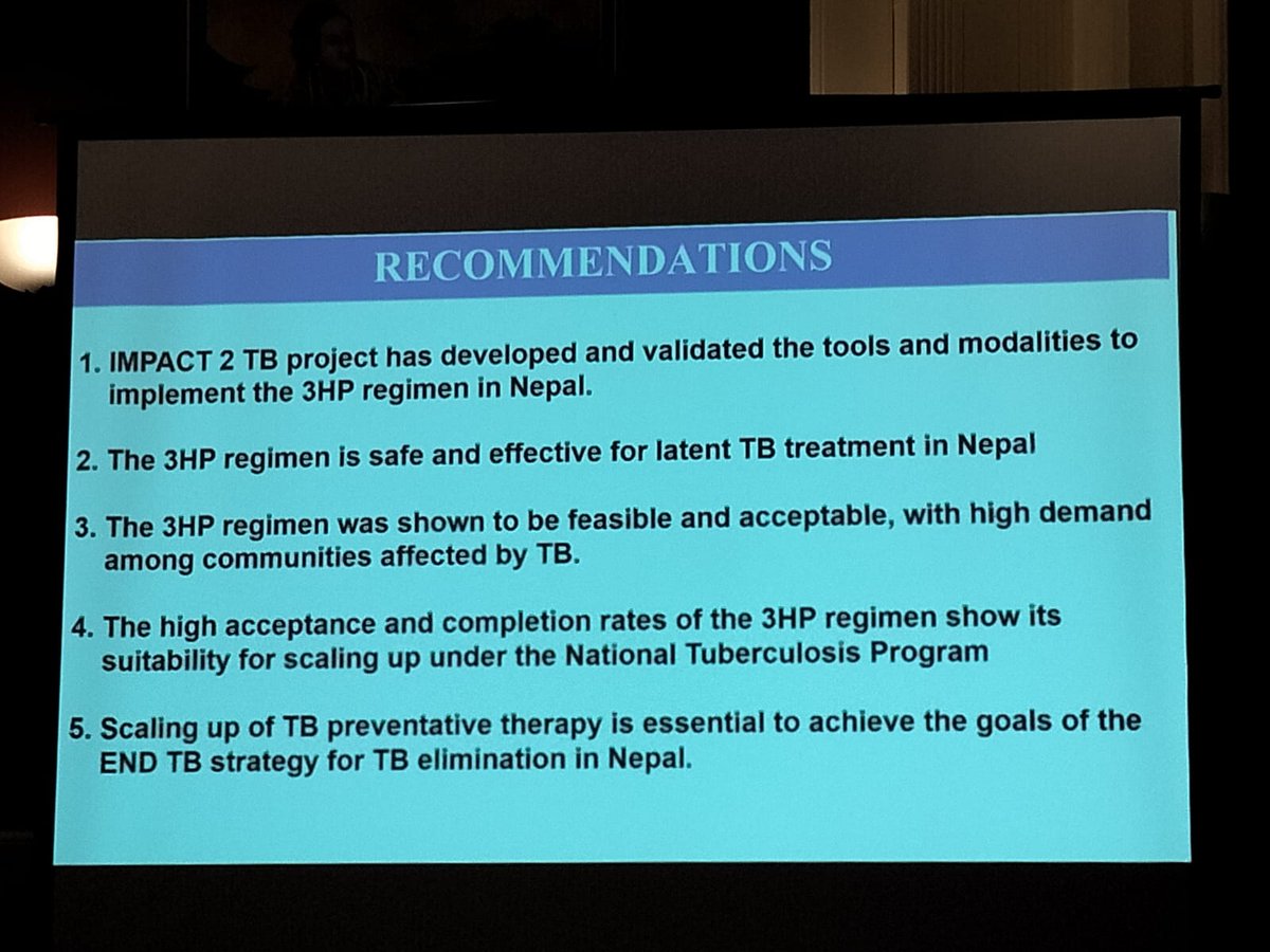 Key achievements and recommendations of the IMPACT 2 TB project. Thanks to Nick Simon Foundation for funding support #Innovation #Collaboration #CommitmentToEndTB #EndTB #Nepal #BNMT