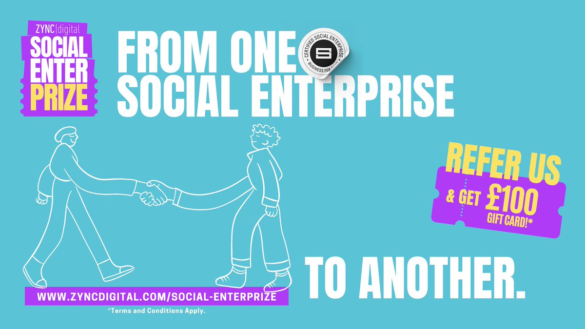 You know how <a href="/netflix/">Netflix</a> is trying to stop people from sharing accounts? We’re doing the opposite. We WANT you to share us. 

Maybe it’s not quite the same, but any social enterprise clients who refers another social enterprise receives a £100 voucher 💌

zyncdigital.com/social-enterpr…