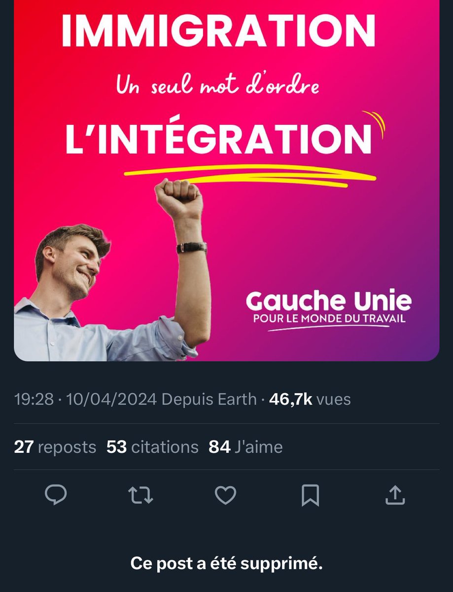 SabrinaWazWaz's tweet image. C’est bien de supprimer ce tweet @PCF 
Mais ce serait pas mieux de dégager les idées d’extrême-droite de votre parti?