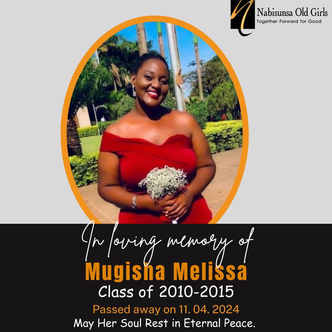 With heavy hearts, we join the class of 2010-2015 in mourning the passing of our beloved member, Murungi Mellisa. May her soul rest in eternal peace. We extend our heartfelt condolences to Mellisa’s family and loved ones during this difficult time. May God comfort you. #OGAN #RIP