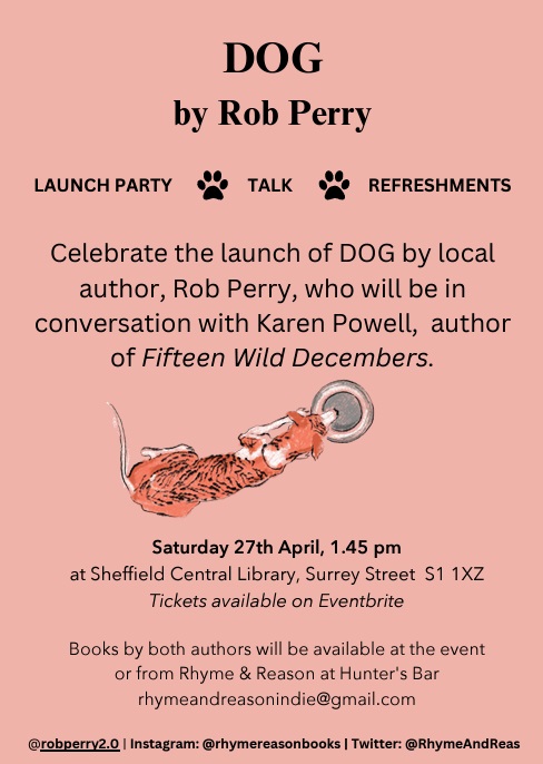 We can't wait for this! The launch of Dog by Rob Perry, in conversation with Karen Powell, author of Fifteen Wild Decembers. Reserve your (free) spot here - eventbrite.co.uk/e/book-launch-…