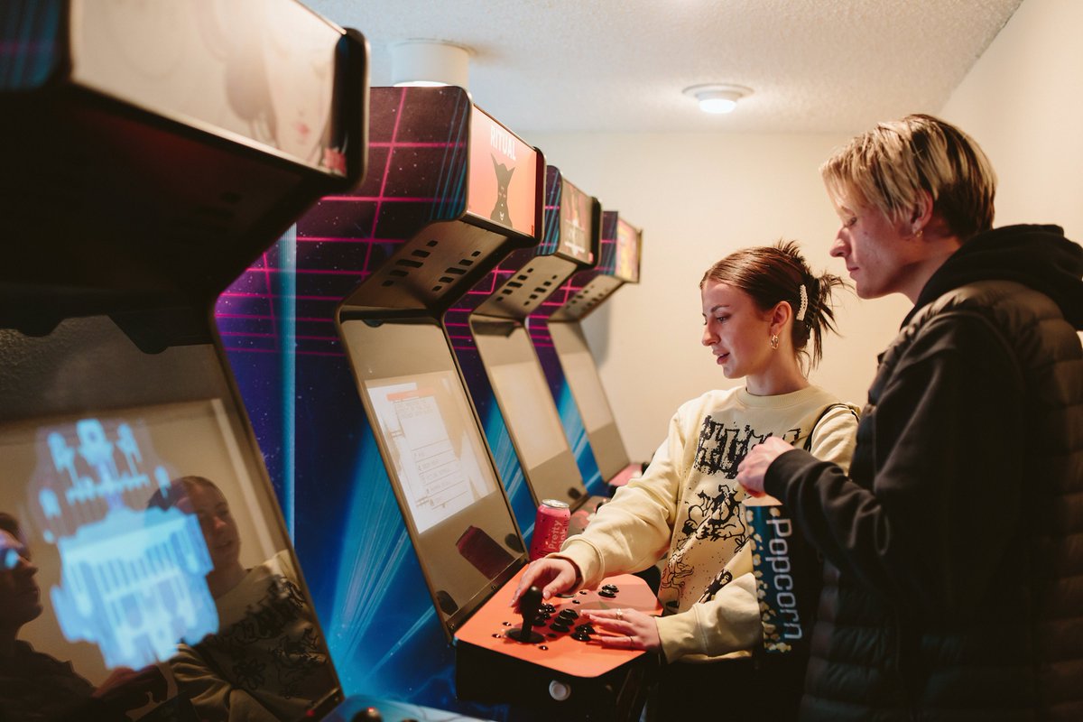 Have you visited #CUFFcade yet? Throughout the festival, we will have a selection of arcade games set up that you can play FOR FREE on the mezzanine level of the @globecinema_yyc! 

Learn more about this year's games🕹️
calgaryundergroundfilm.org/cuffcade-2024