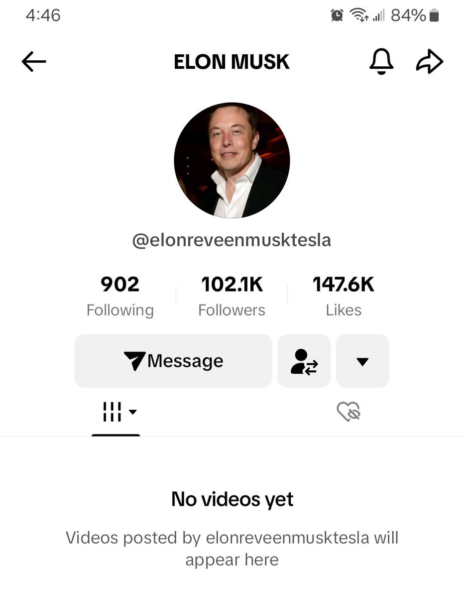 RoyalHim's tweet photo. Is this really Elon on tik tok? https://t.co/0bouqPczUg